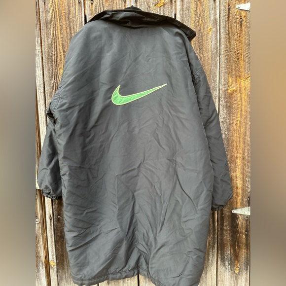 Vintage 90s Style‎ Big Swoosh Parka Puffer Jacket Size XXL - Picture 1 of 15